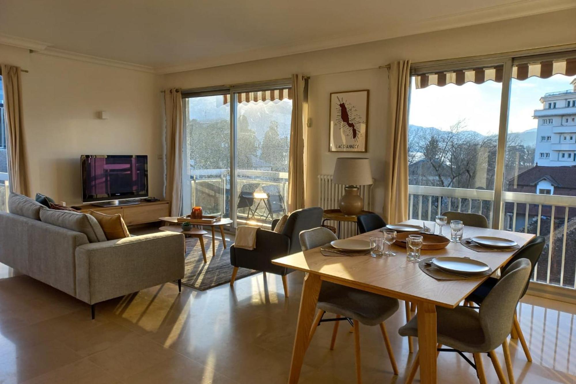 Tournette-Comfortable And Quiet Luxury Apartment Annecy Dış mekan fotoğraf